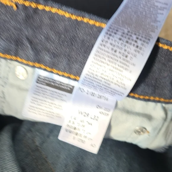 Levi's Dark Wash Indigo Wide Leg High-rise Zip Premium Jeans Size 29 - Picture 11 of 13